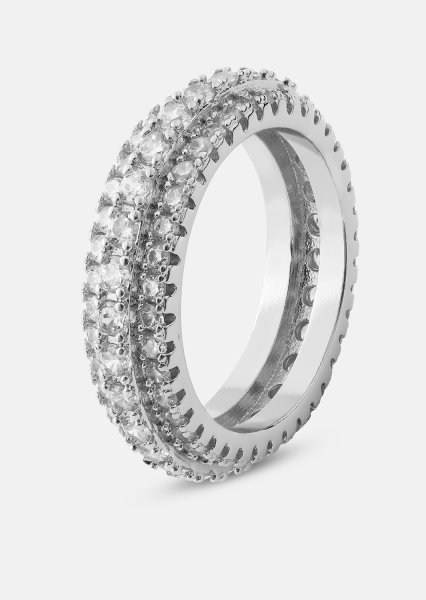 Ring Crystal Shimmer - Silver Plated