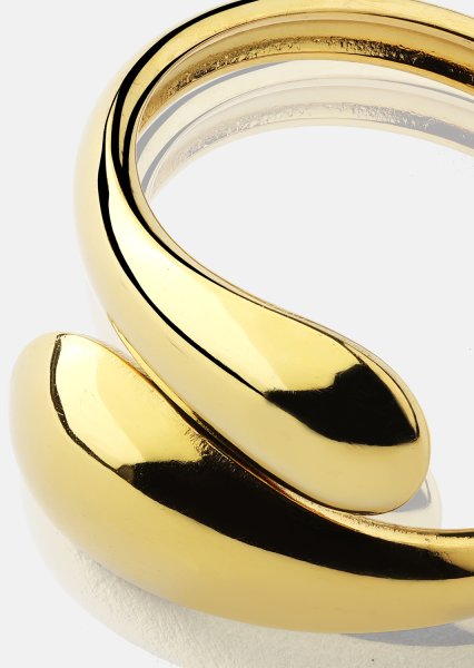 Ring Bold Drops - 18k gullbelagt