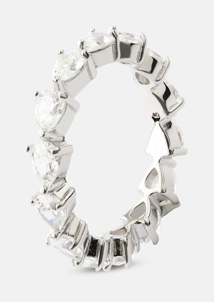 Bezel Glimmer Ring - Sølvbelagt