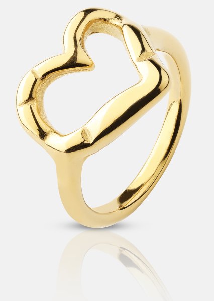 Ring Heartbeat - 18k Gullbelagt