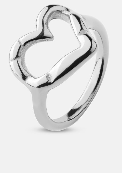 Ring Heartbeat - Sølvbelagt