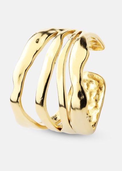 Ring Wave - 18k Gullbelagt