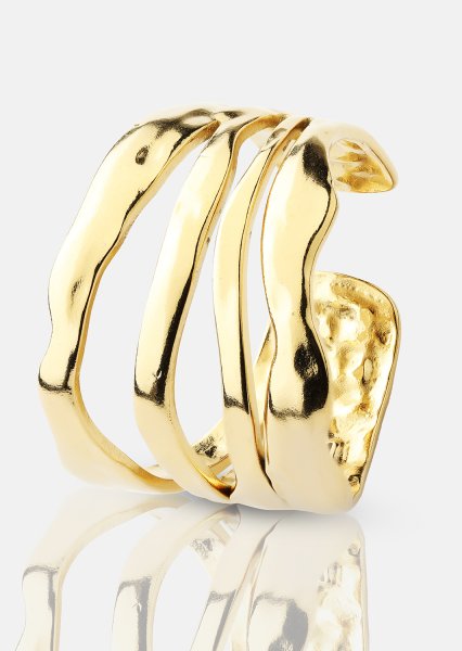 Ring Wave - 18k Gullbelagt