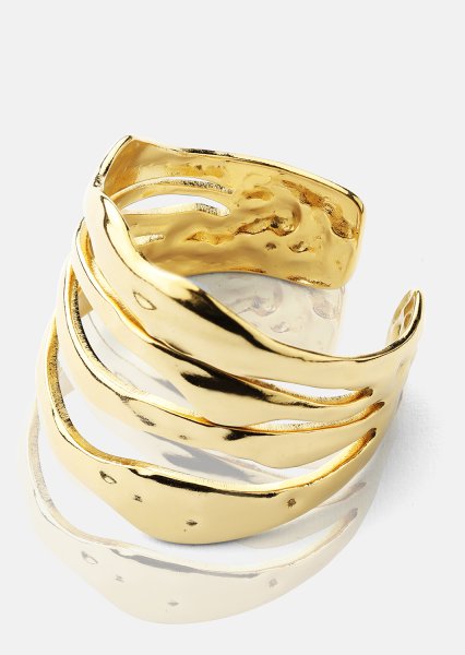 Ring Wave - 18k Gullbelagt