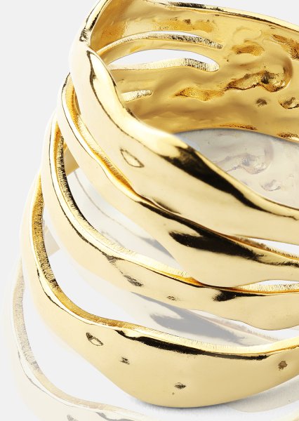 Ring Wave - 18k Gullbelagt