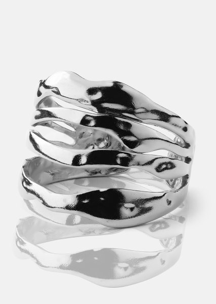 Ring Wave - Silver Plated