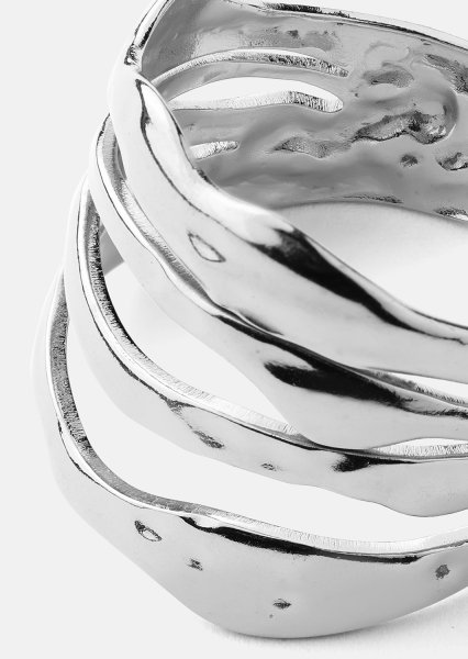 Ring Wave - Silver Plated