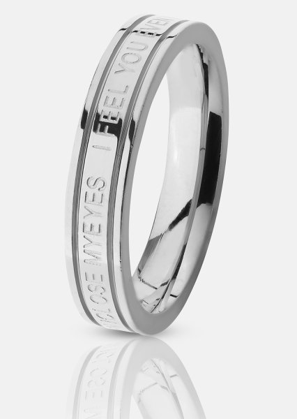 Ring Plain Link - Sølvbelagt