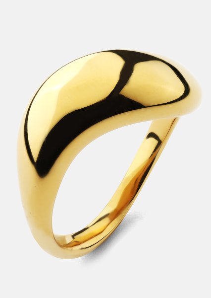 Ring Soft Curve - 18k Gullbelagt