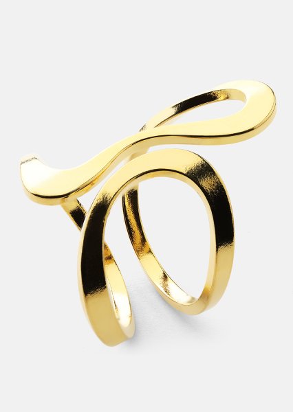 Ring Infinity Flow - 18k Gullbelagt