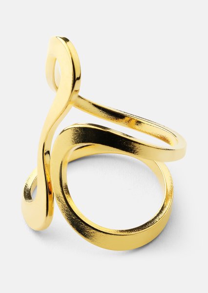 Ring Infinity Flow - 18k Gullbelagt