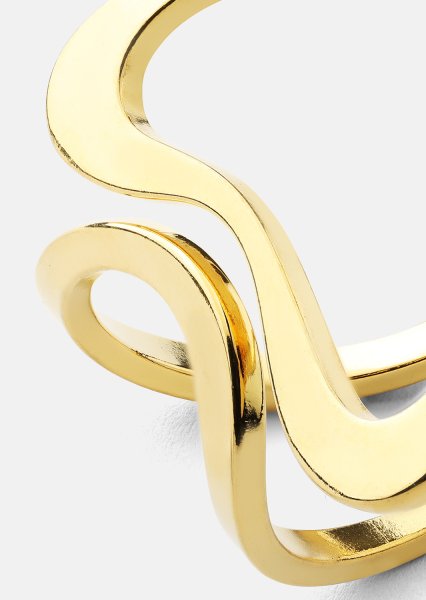 Ring Infinity Flow - 18k Gullbelagt