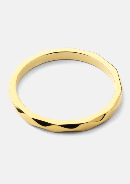 Ring Facet Gleam - 18k Gold Plated