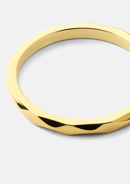 Ring Facet Gleam - 18k Gold Plated