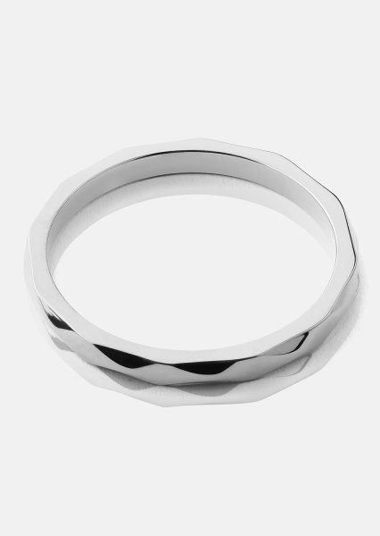 Ring Facet Gleam - Sølvbelagt
