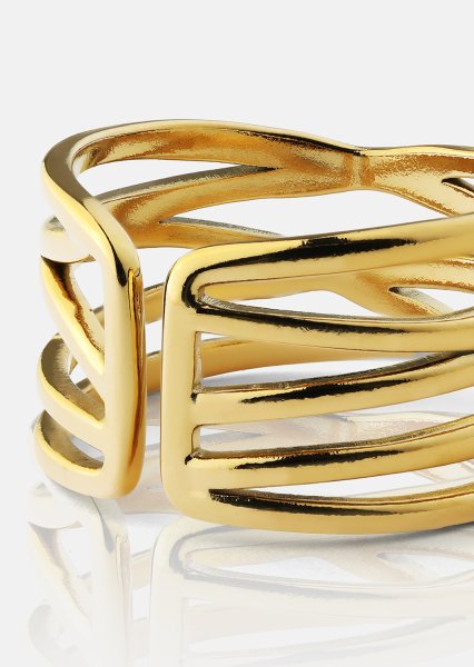 Ring Golden Maze - 18k Gullbelagt