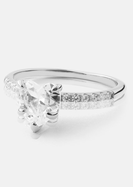 Heartlight Solitaire Ring - Sølvbelagt