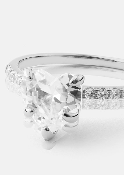 Heartlight Solitaire Ring - Sølvbelagt
