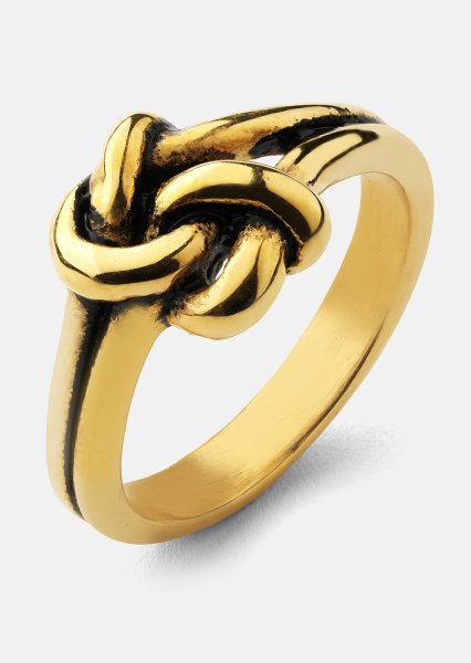Ring Knot - 18k gullbelagt