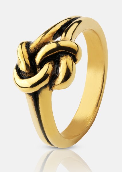 Ring Knot - 18k gullbelagt