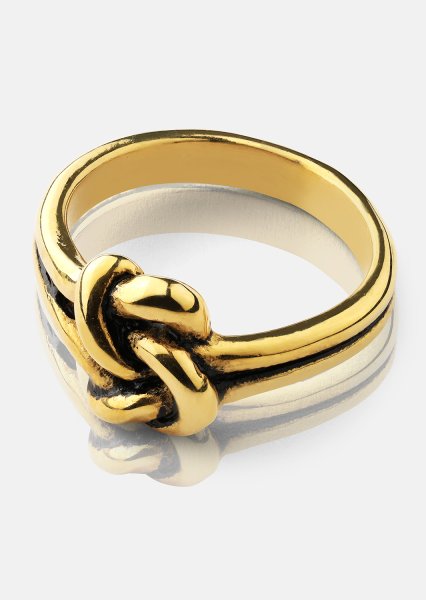 Ring Knot - 18k gullbelagt
