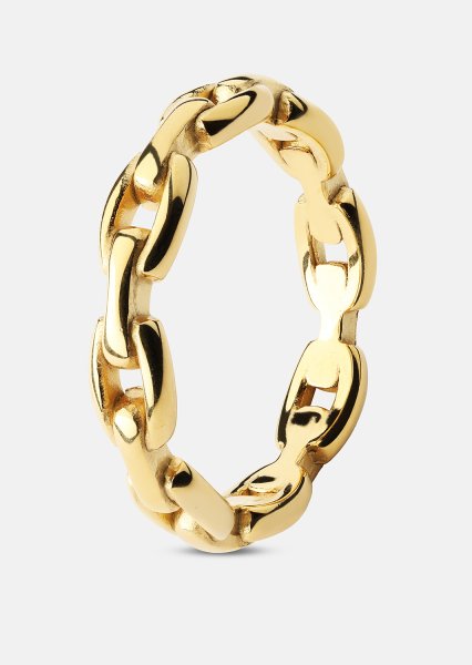 Ring Bold Chain - 18K Gullbelagt
