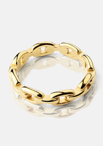 Ring Bold Chain - 18K Gullbelagt