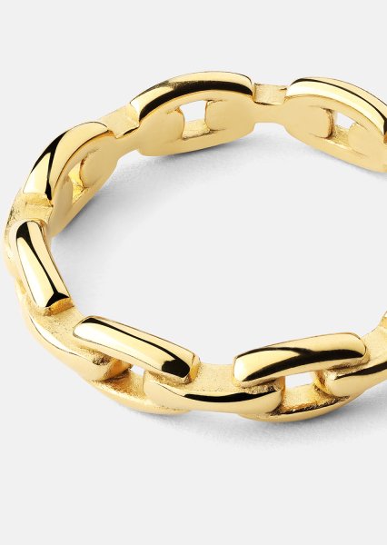 Ring Bold Chain - 18K Gullbelagt