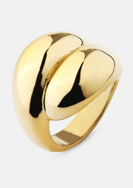 Ring Bold Flow - 18k Gullbelagt