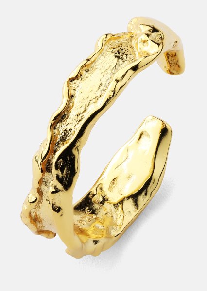 Ring Raw Texture - 18k gullbelagt