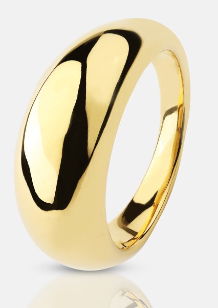 Ring Dome - 18k Gullbelagt