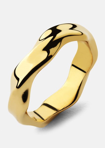 Ring Flow - 18k Gullbelagt