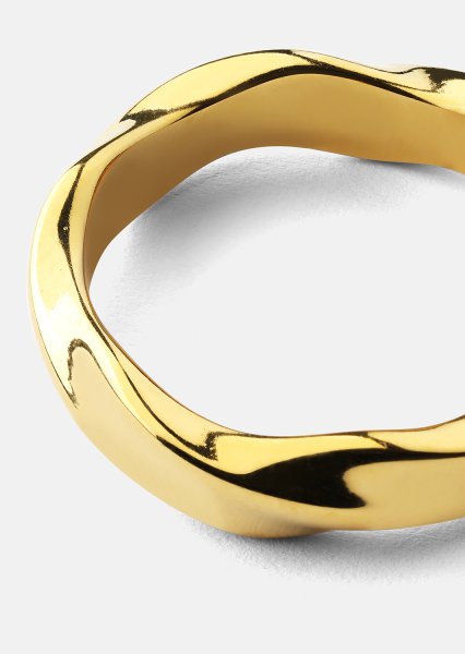 Ring Flow - 18k Gullbelagt