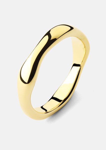 Ring Flow Ring Thin - 18k Gold Plated