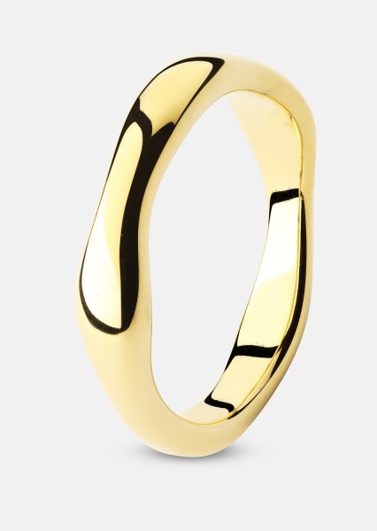 Ring Flow Ring Thin - 18k Gold Plated