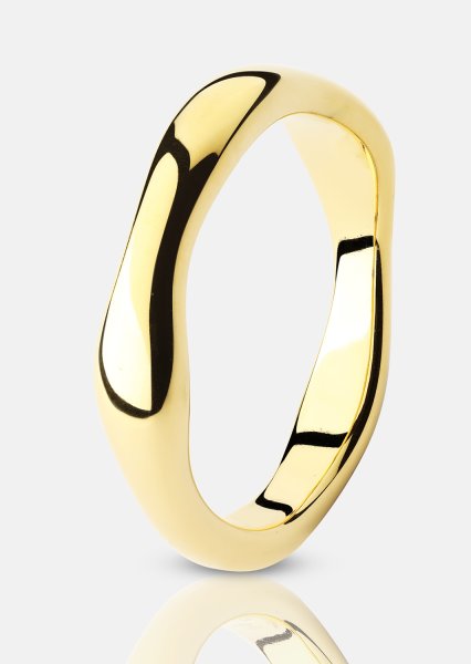 Ring Flow Ring Thin - 18k Gold Plated