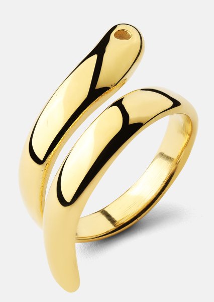 Ring Wave - 18k Gullbelagt