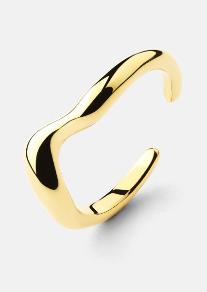 Ring Flow - 18k gullbelagt