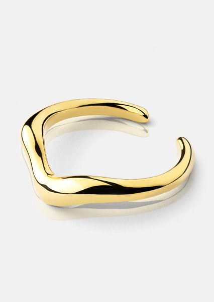 Ring Flow - 18k gullbelagt