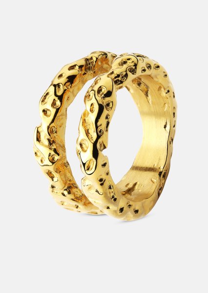  Ring Duo - 18K Plated Gold