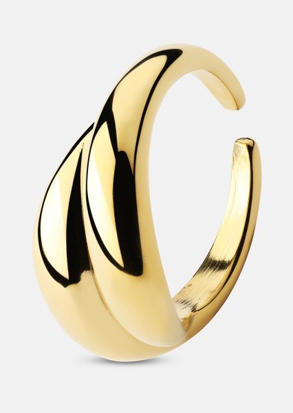 Ring Wave Bold - 18k Gullbelagt