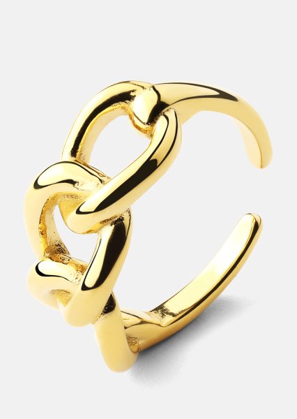  Ring Golden Link - 18K Plated Gold