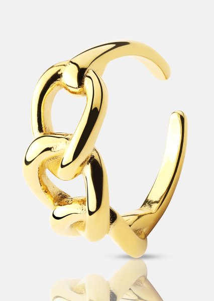  Ring Golden Link - 18K Plated Gold