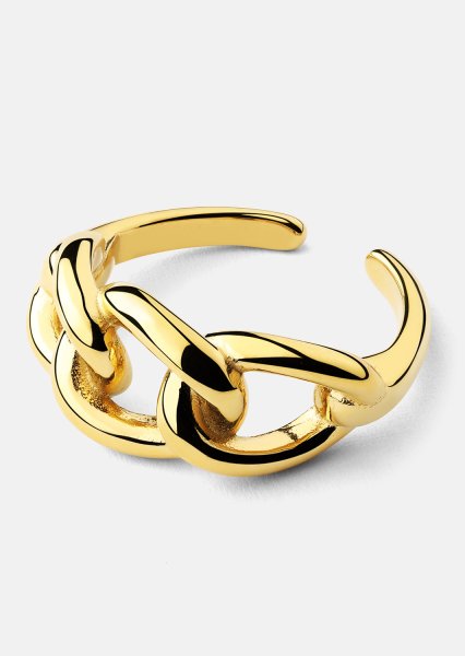  Ring Golden Link - 18K Plated Gold
