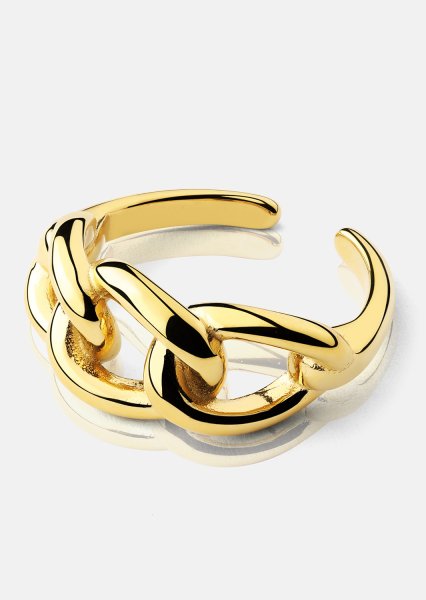  Ring Golden Link - 18K Plated Gold