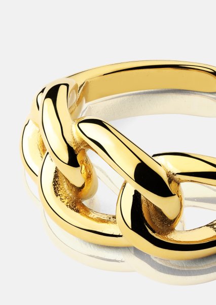  Ring Golden Link - 18K Plated Gold