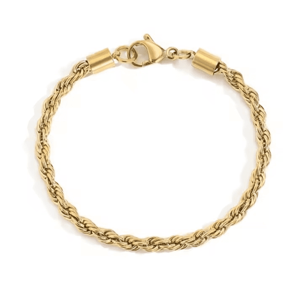 Armbånd Tresse - 18k Gullbelagt