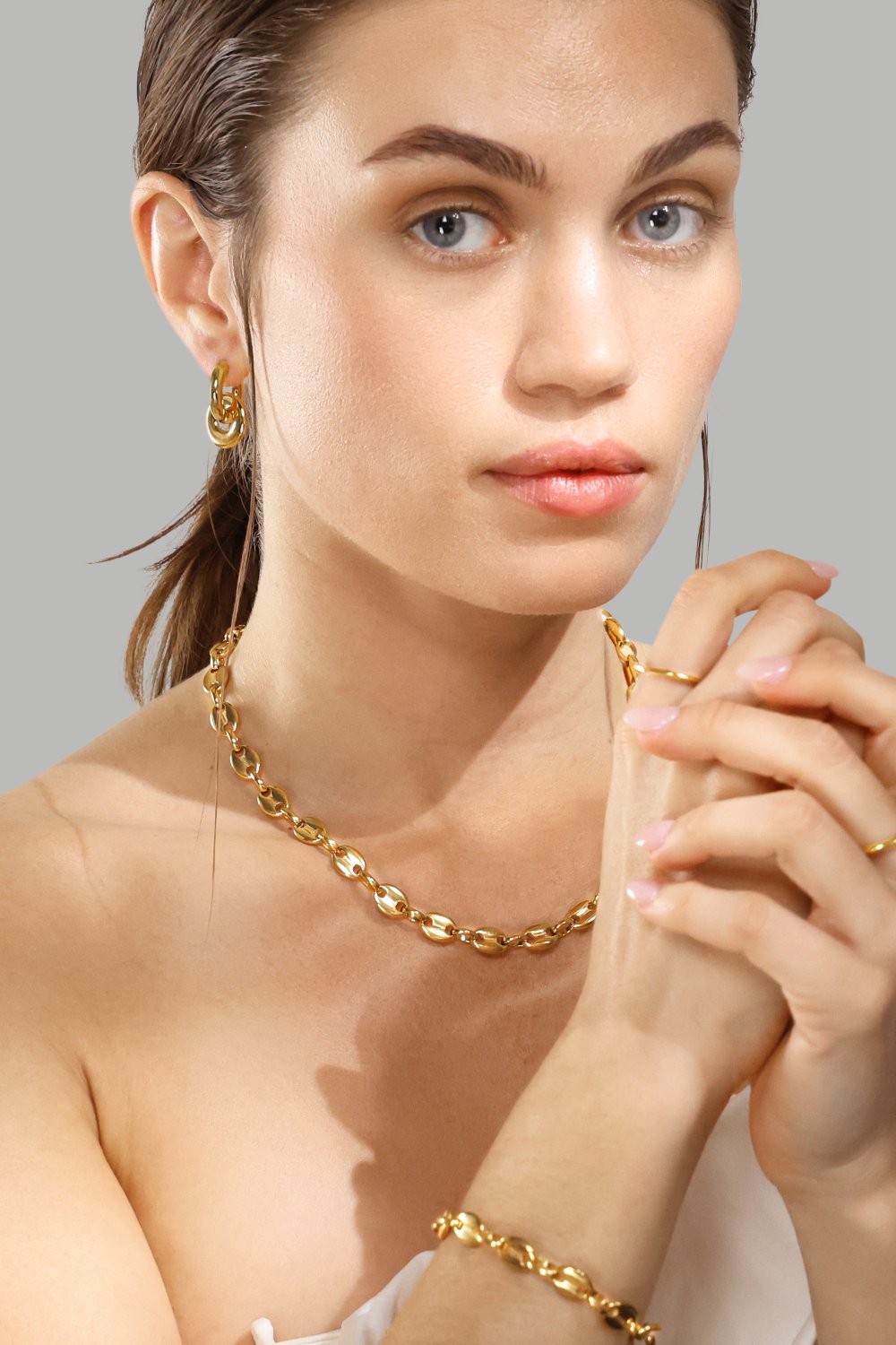 Halskjede Bold Chain - 18k Gullbelagt