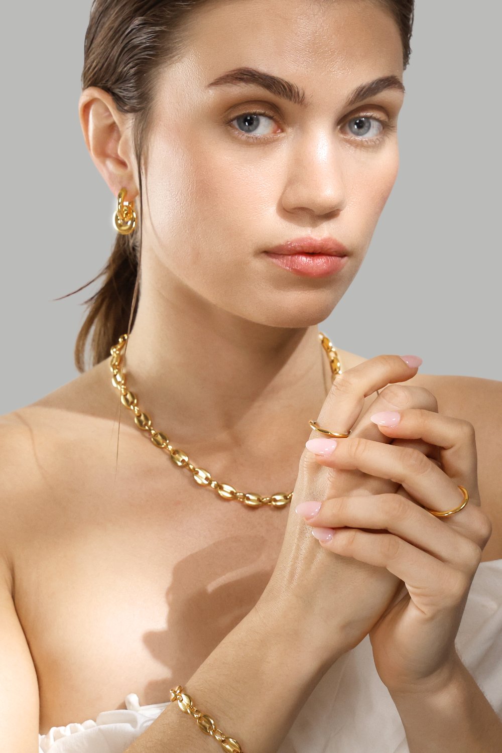 Halskjede Bold Chain - 18k Gullbelagt