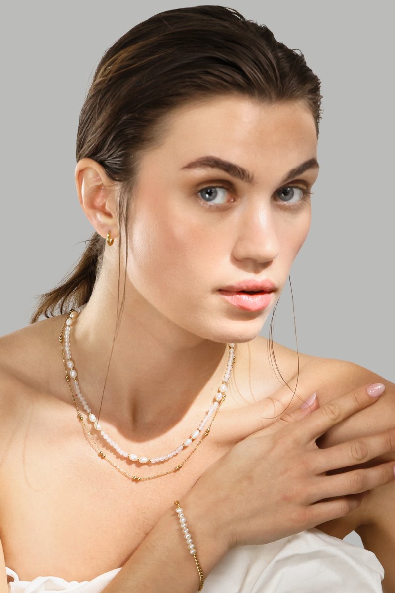 Halskjede Pearl Harmony – 18k Gullbelagt
